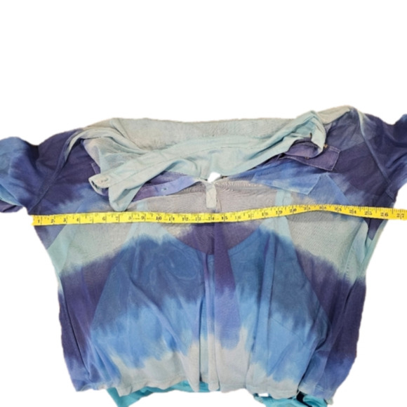 INC 3/4 Sleeve Sheer 3/4 Button Blouse With Built-in Cami Size 3X - Picture 10 of 12